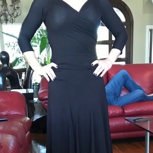 BCBG black midi dress. Gorgeous
